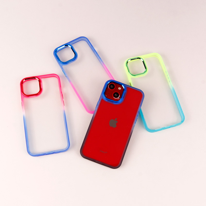 قاب PC شفاف متال ایرون دو رنگ iPhone 13