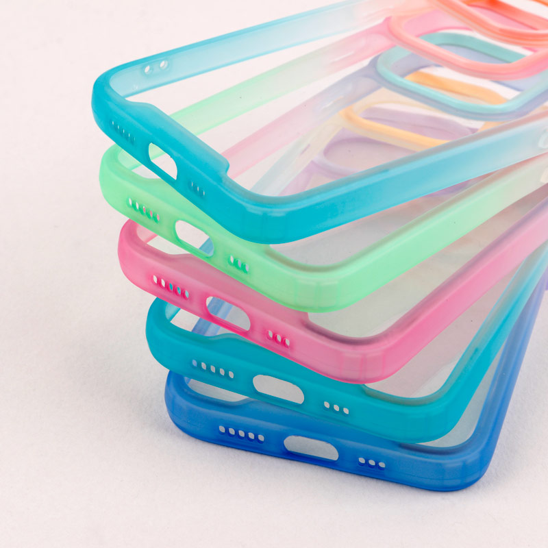 قاب PC شفاف دو رنگ + بند آویز iPhone 13 Pro