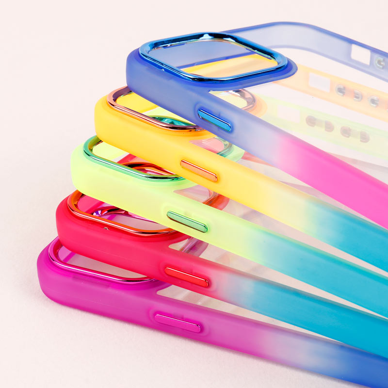 قاب PC شفاف متال ایرون دو رنگ iPhone 13 Pro Max