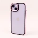 قاب PC متال ایرون New Skin دور رنگی پشت شفاف iPhone 14
