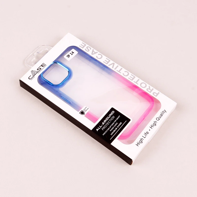 قاب PC شفاف متال ایرون دو رنگ iPhone 14