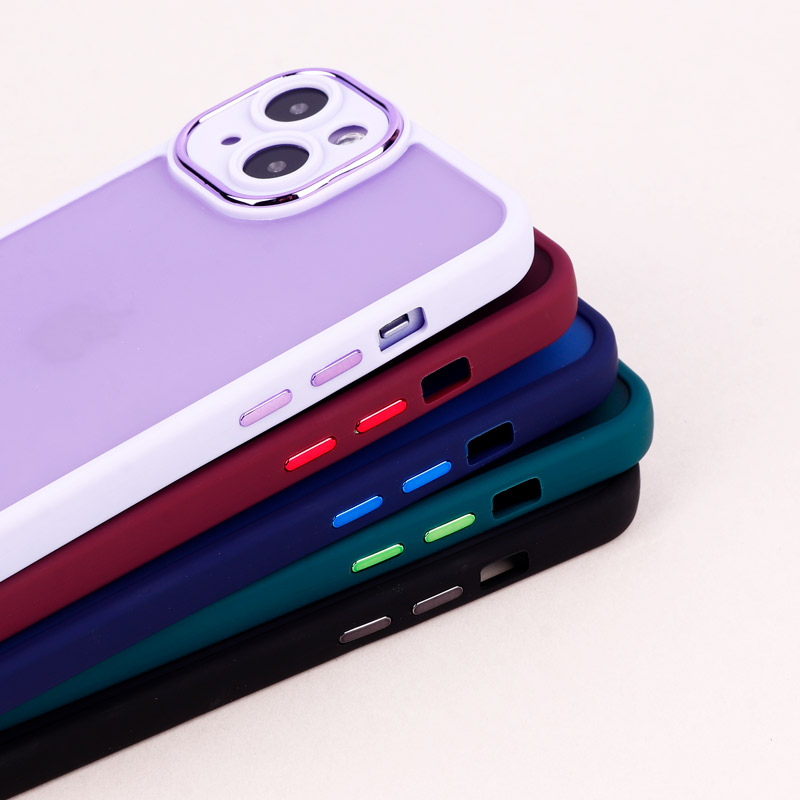 قاب PC متال ایرون مات محافظ لنزدار iPhone 14