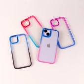 قاب PC شفاف متال ایرون دو رنگ iPhone 14