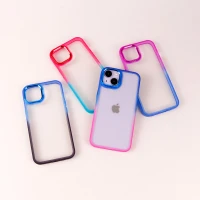 قاب PC شفاف متال ایرون دو رنگ iPhone 14