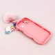 قاب فانتزی محافظ لنزدار iPhone 14 + آویز Yocorol صورتی