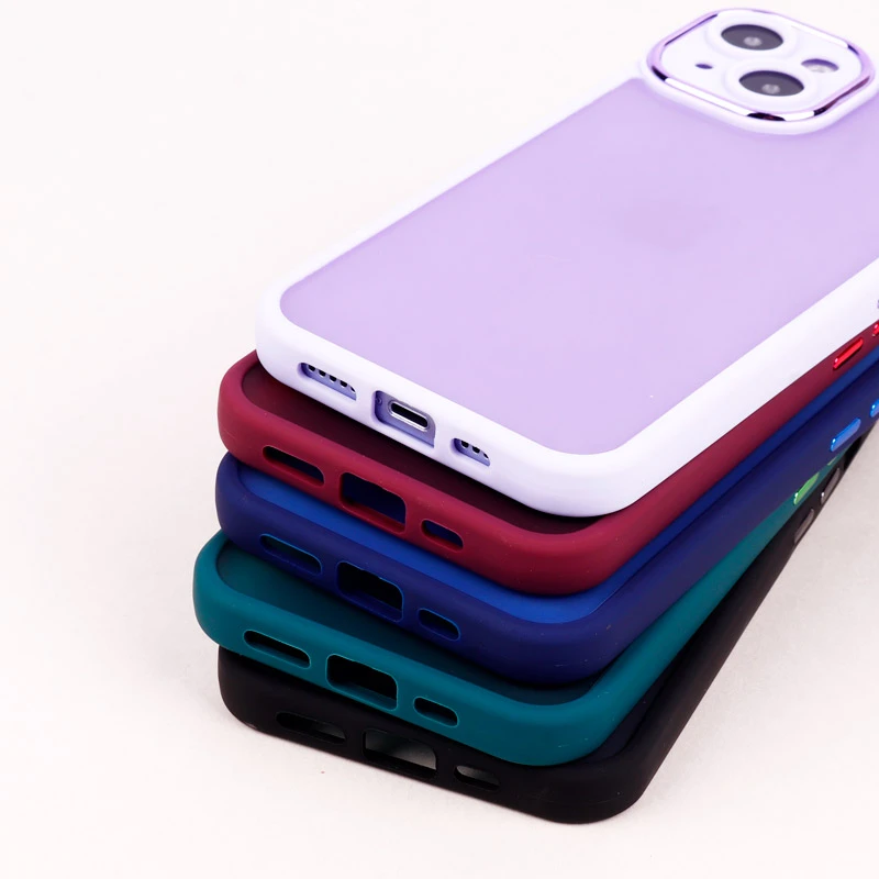 قاب PC آیفون iPhone 14 متال ایرون پشت مات محافظ لنزدار