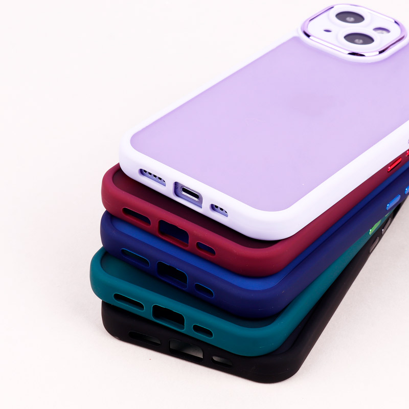 قاب PC متال ایرون مات محافظ لنزدار iPhone 14