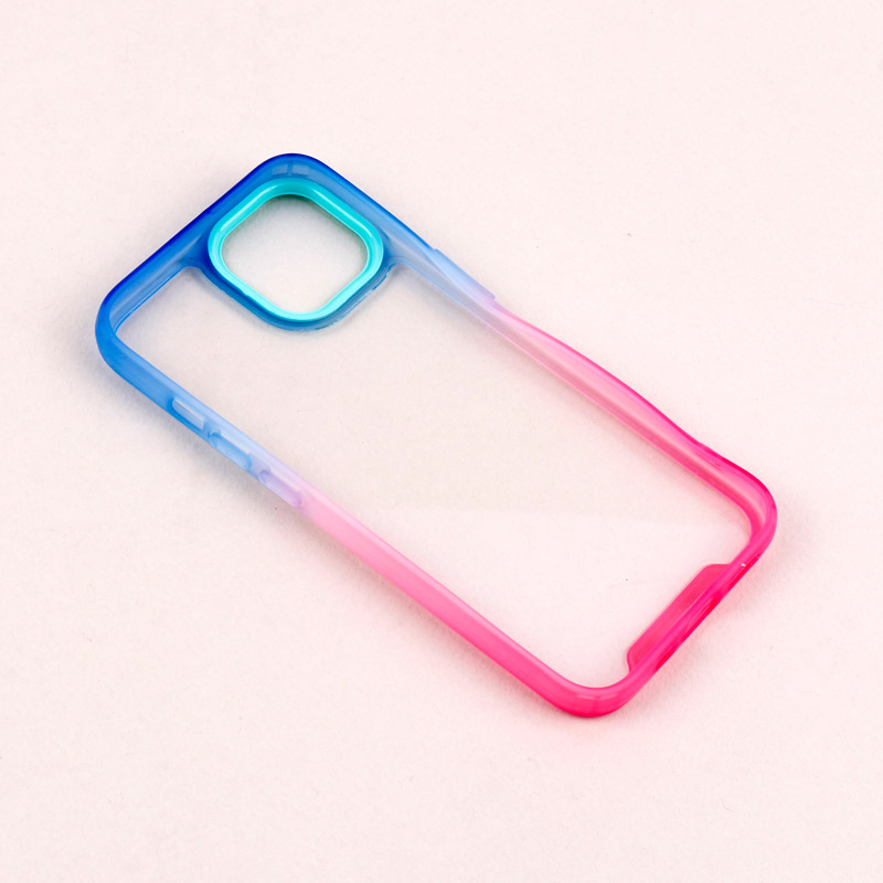 قاب PC شفاف دو رنگ + بند آویز iPhone 14
