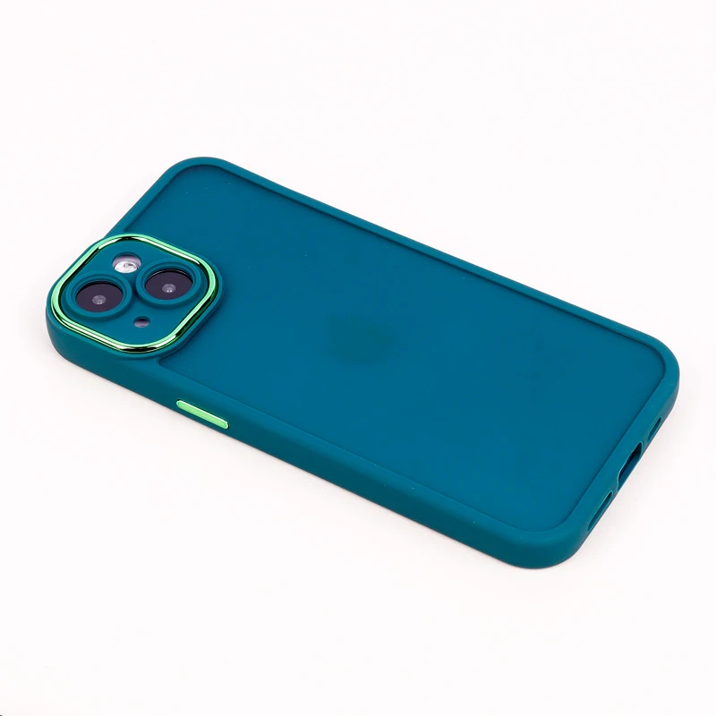 قاب PC آیفون iPhone 14 متال ایرون پشت مات محافظ لنزدار
