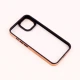 قاب PC متال ایرون New Skin دور رنگی پشت شفاف iPhone 14