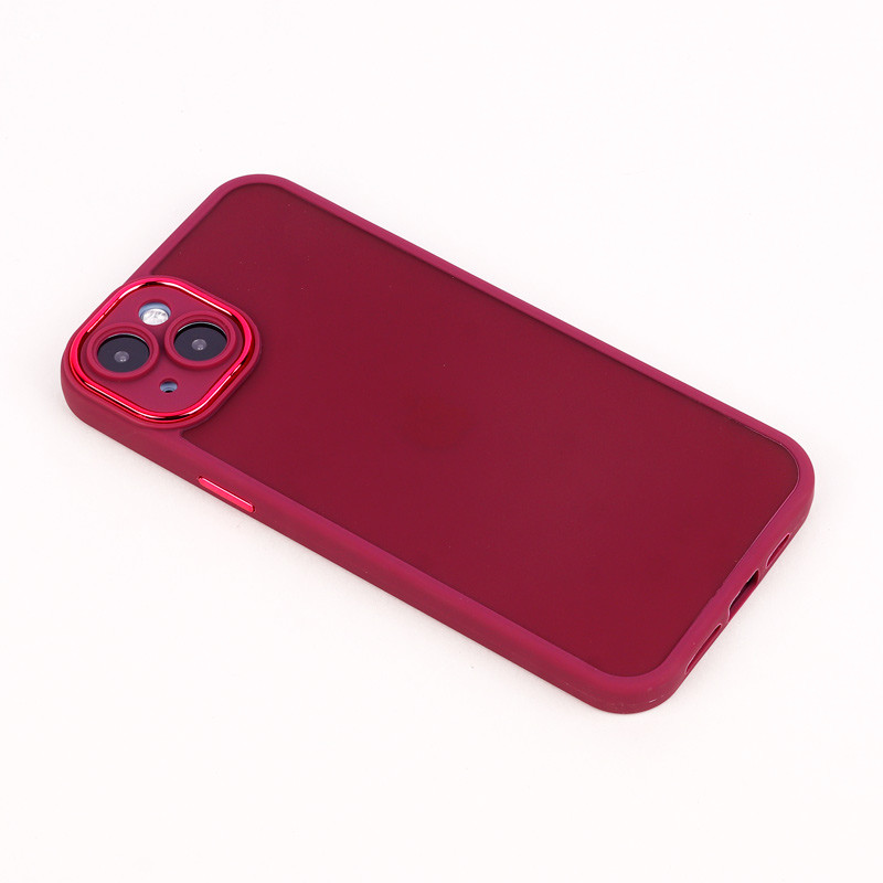 قاب PC متال ایرون مات محافظ لنزدار iPhone 14 Plus