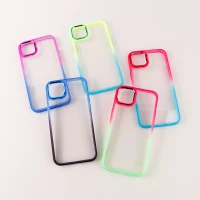 قاب PC شفاف متال ایرون دو رنگ iPhone 14 Plus