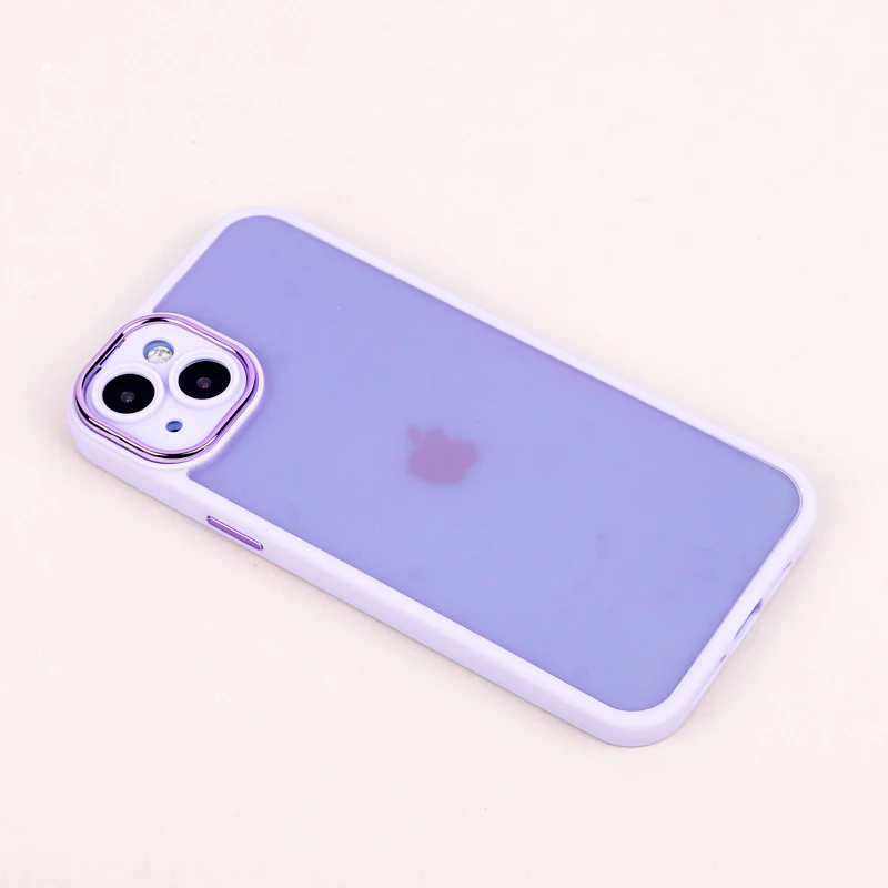 قاب PC آیفون iPhone 14 Plus متال ایرون پشت مات محافظ لنزدار