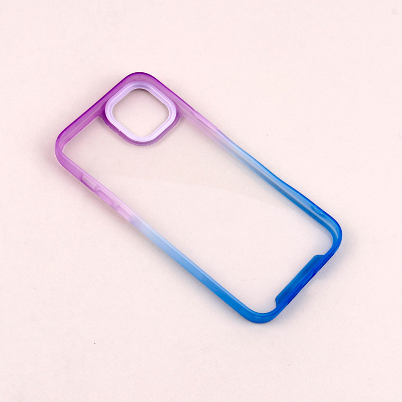 قاب PC شفاف دو رنگ + بند آویز iPhone 14 Plus
