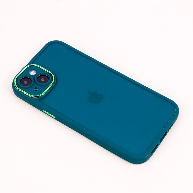 قاب PC آیفون iPhone 14 Plus متال ایرون پشت مات محافظ لنزدار