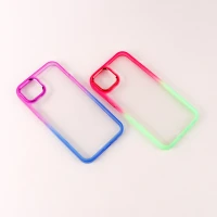 قاب PC شفاف متال ایرون دو رنگ iPhone 14 Plus