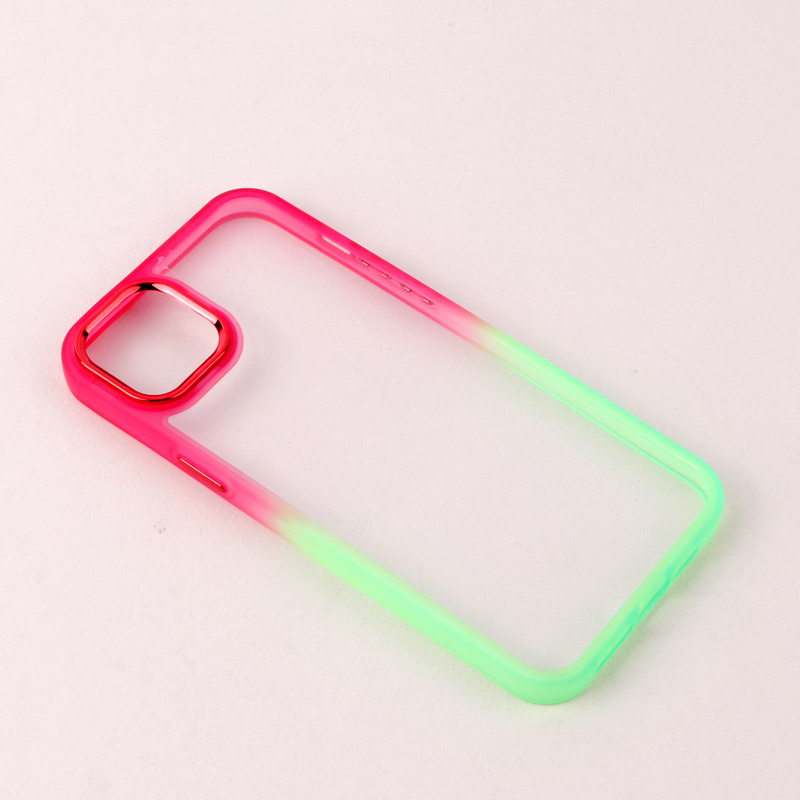 قاب PC شفاف متال ایرون دو رنگ iPhone 14 Plus