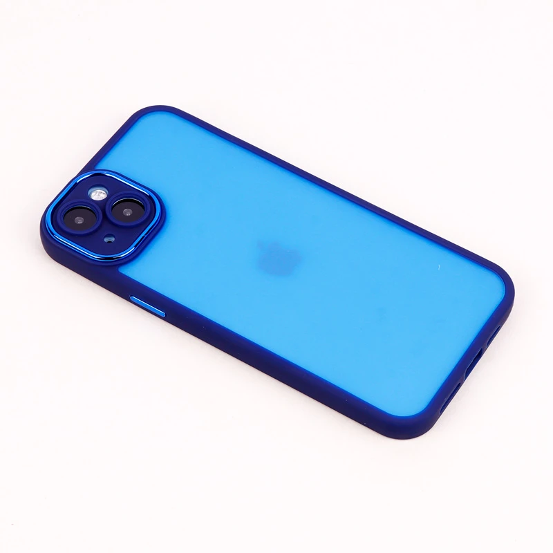 قاب PC آیفون iPhone 14 Plus متال ایرون پشت مات محافظ لنزدار