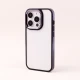 قاب PC متال ایرون New Skin دور رنگی پشت شفاف iPhone 14 Pro