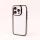 قاب PC متال ایرون New Skin دور رنگی پشت شفاف iPhone 14 Pro