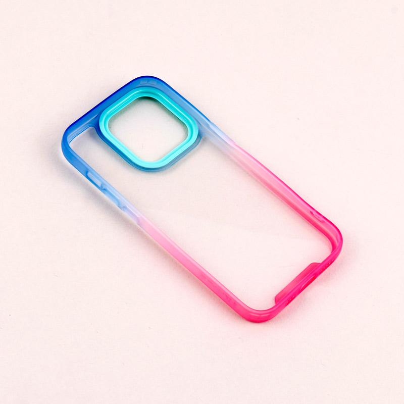 قاب PC شفاف دو رنگ + بند آویز iPhone 14 Pro