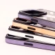 قاب PC متال ایرون New Skin دور رنگی پشت شفاف iPhone 14 Pro