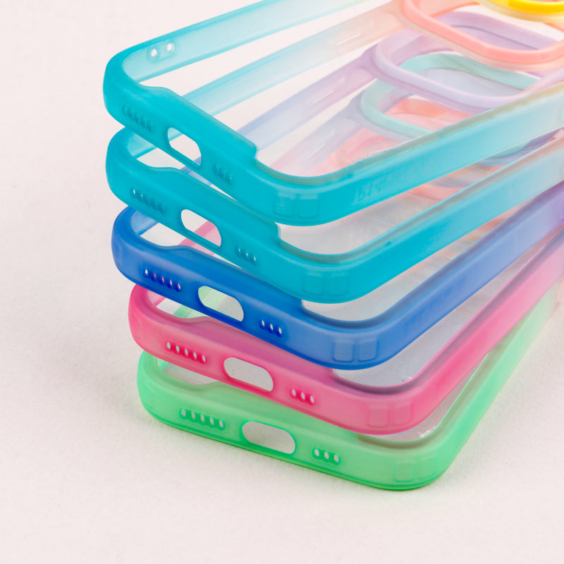 قاب PC شفاف دو رنگ + بند آویز iPhone 14 Pro