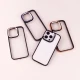 قاب PC متال ایرون New Skin دور رنگی پشت شفاف iPhone 14 Pro