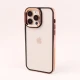 قاب PC متال ایرون New Skin دور رنگی پشت شفاف iPhone 14 Pro Max
