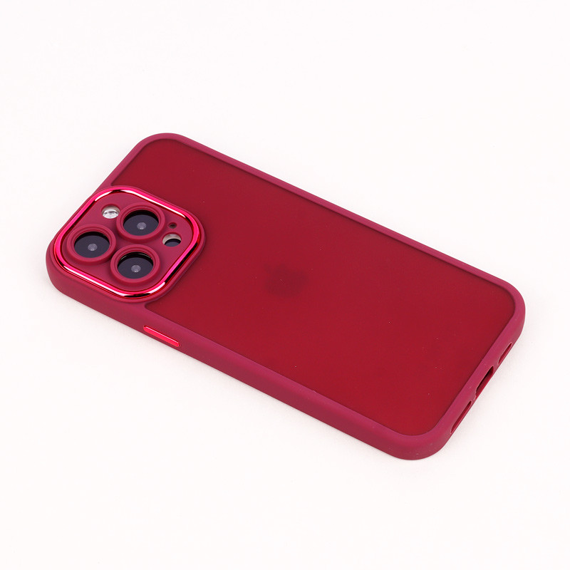 قاب PC متال ایرون مات محافظ لنزدار iPhone 14 Pro Max