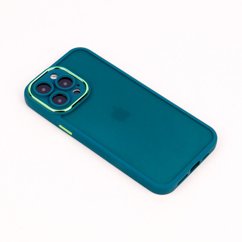 قاب PC متال ایرون مات محافظ لنزدار iPhone 14 Pro Max