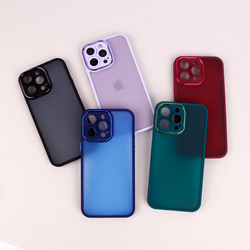 قاب PC متال ایرون مات محافظ لنزدار iPhone 14 Pro Max