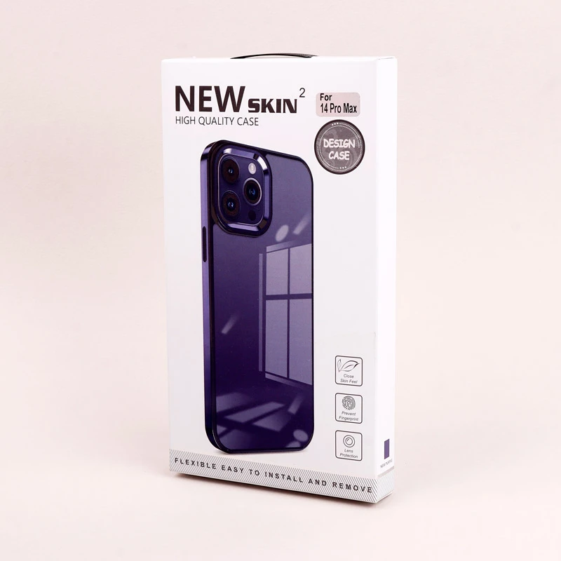 قاب PC متال ایرون New Skin دور رنگی پشت شفاف iPhone 14 Pro Max