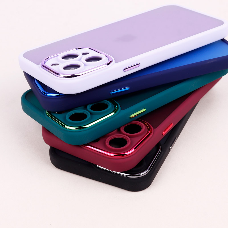 قاب PC متال ایرون مات محافظ لنزدار iPhone 14 Pro Max
