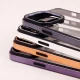 قاب PC متال ایرون New Skin دور رنگی پشت شفاف iPhone 14 Pro Max