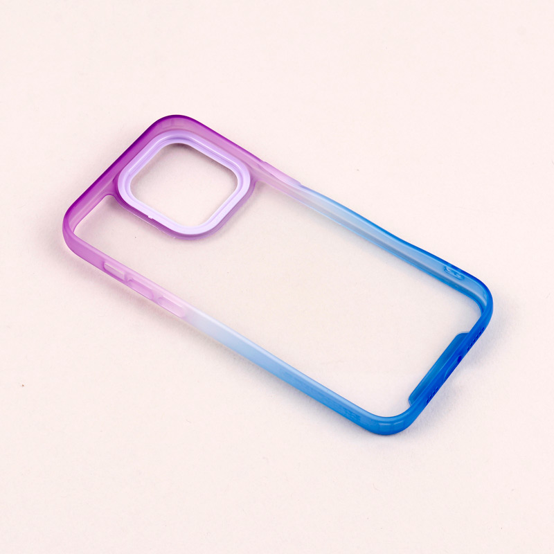 قاب PC شفاف دو رنگ + بند آویز iPhone 14 Pro Max