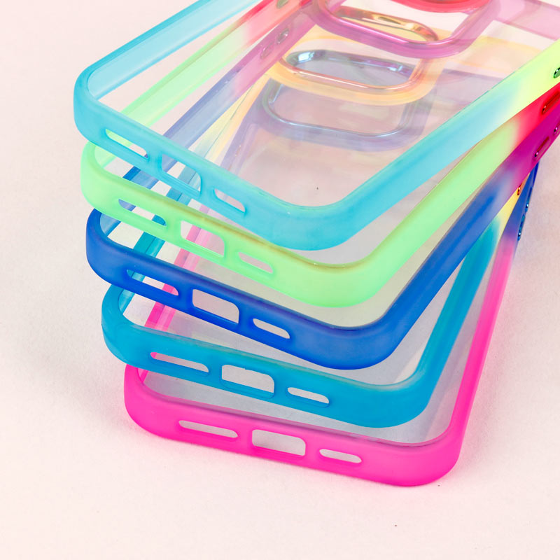 قاب PC شفاف متال ایرون دو رنگ iPhone 14 Pro Max