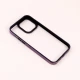 قاب PC متال ایرون New Skin دور رنگی پشت شفاف iPhone 14 Pro Max