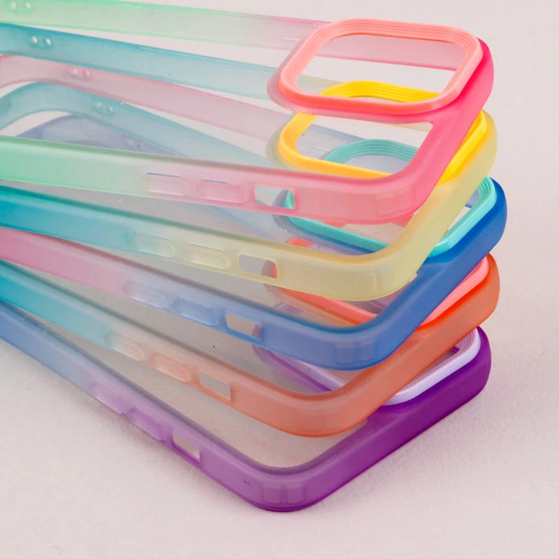قاب PC شفاف دو رنگ + بند آویز iPhone 14 Pro Max