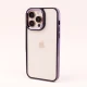 قاب PC متال ایرون New Skin دور رنگی پشت شفاف iPhone 14 Pro Max