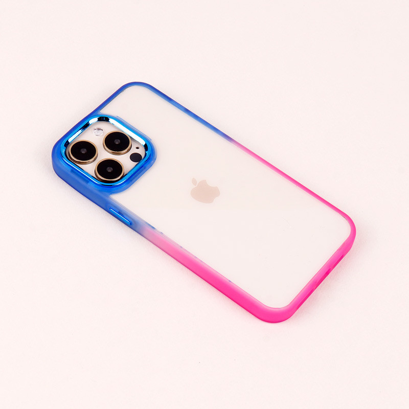 قاب PC شفاف متال ایرون دو رنگ iPhone 14 Pro Max
