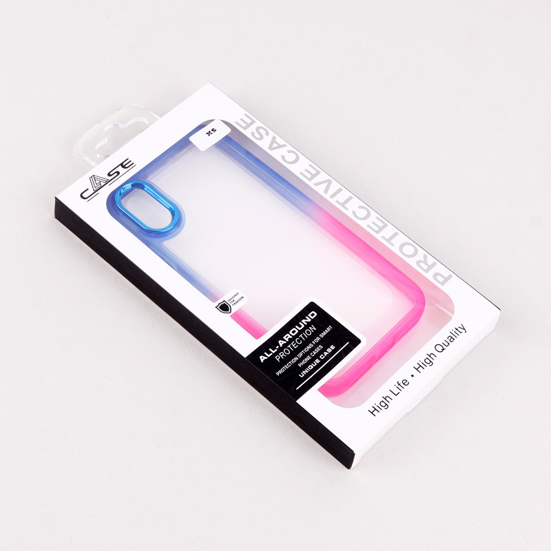 قاب PC شفاف متال ایرون دو رنگ iPhone XS