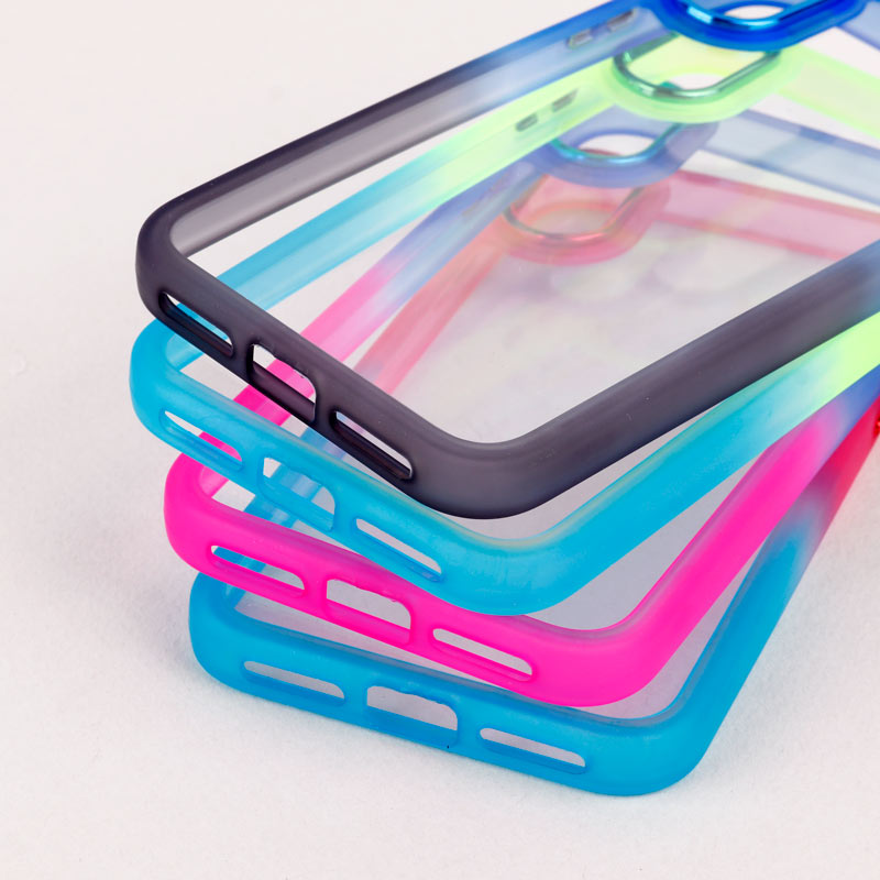 قاب PC شفاف متال ایرون دو رنگ iPhone XS