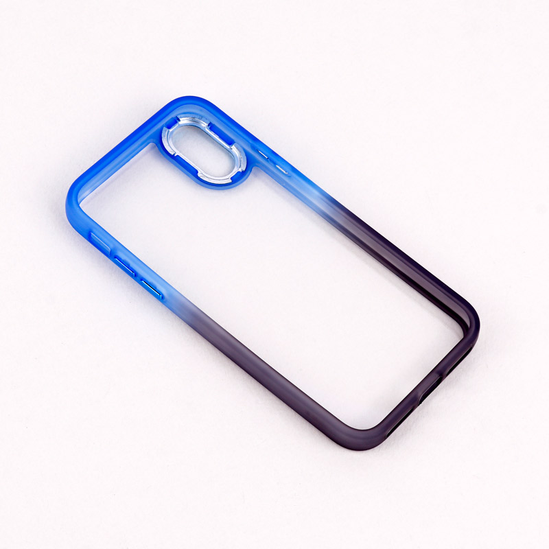 قاب PC شفاف متال ایرون دو رنگ iPhone XS