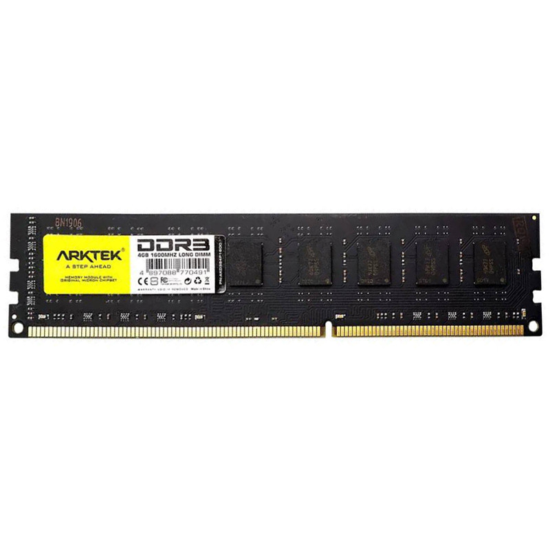 رم کامپیوتر Arktek DDR3 8GB 1600MHz CL10 Single