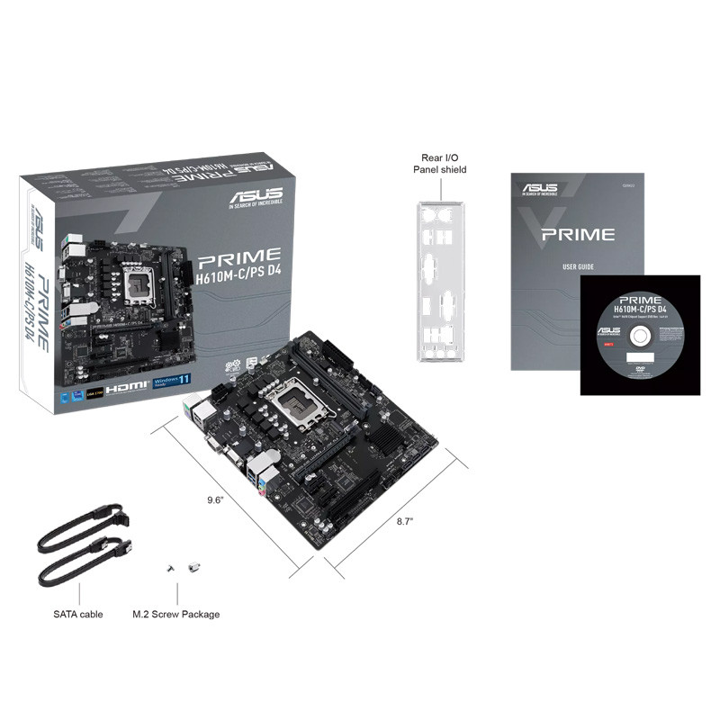 مادربرد ایسوس Prime H610M-C/PS D4 DDR4