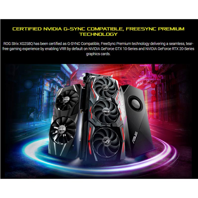 مانیتور گیمینگ ایسوس ROG Strix XG258Q سایز 24.5 اینچ