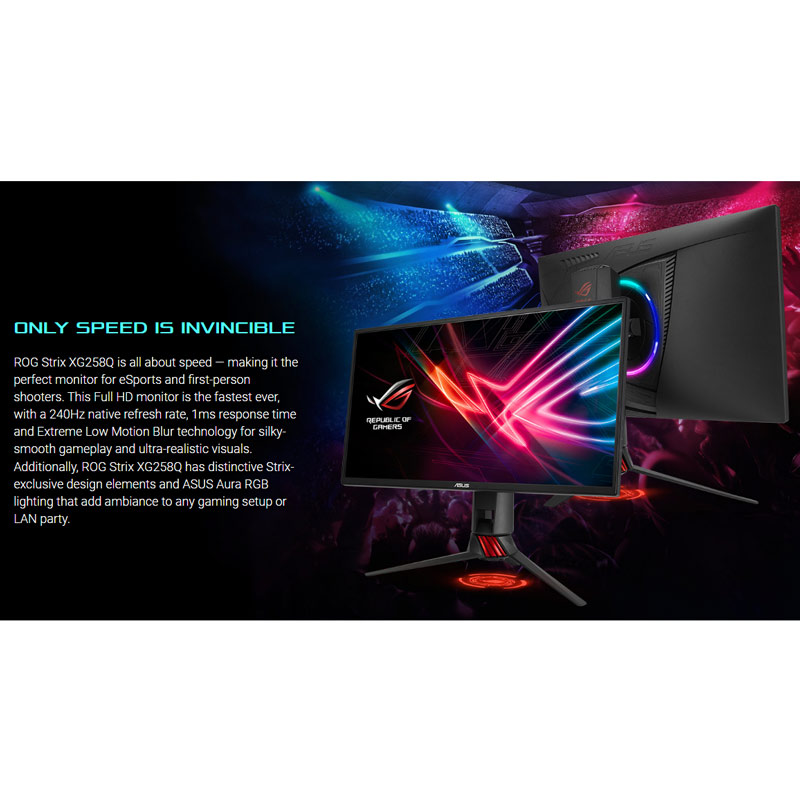مانیتور گیمینگ ایسوس ROG Strix XG258Q سایز 24.5 اینچ