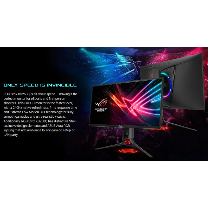 مانیتور گیمینگ ایسوس ROG Strix XG258Q سایز 24.5 اینچ