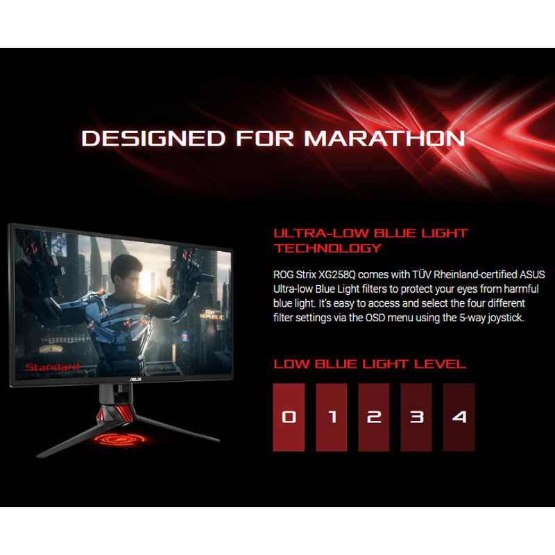 مانیتور گیمینگ ایسوس ROG Strix XG258Q سایز 24.5 اینچ